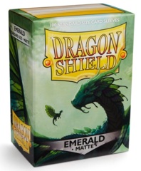Dragon Shield - Emerald - Matte Standard Size Sleeves (100 ct)